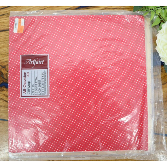 Vintg 1970s 80s 90s Wrapping Paper Gift Wrap Lot 10 Geometric Floral shells NOS - Picture 8 of 11